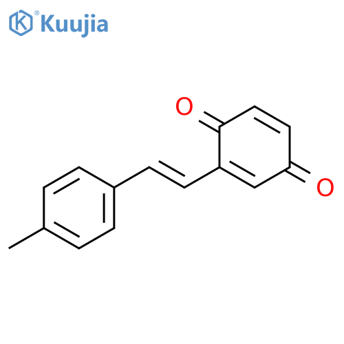2,5-Cyclohexadiene-1,4-dione, 2-[(1E)-2-(4-methylphenyl)ethenyl]- structure
