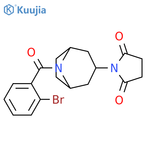 1-[8-(2-Bromobenzoyl)-8-azabicyclo[3.2.1]oct-3-yl]-2,5-pyrrolidinedione structure