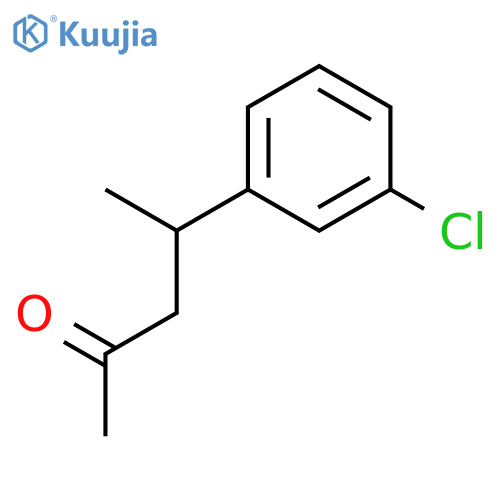 2-Pentanone, 4-(3-chlorophenyl)-, (+)- structure