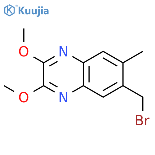 QUINOXALINE, 6-(BROMOMETHYL)-2,3-DIMETHOXY-7-METHYL- structure