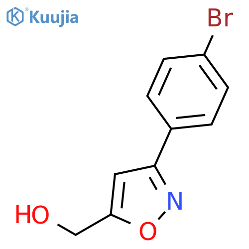 3-(4-Bromo-phenyl)-isoxazol-5-yl-methanol structure