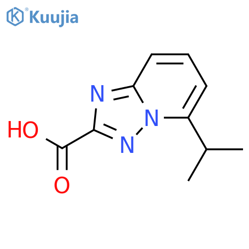 5-(propan-2-yl)-[1,2,4]triazolo[1,5-a]pyridine-2-carboxylic acid structure