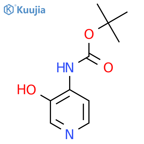tert-butyl N-(3-hydroxypyridin-4-yl)carbamate structure