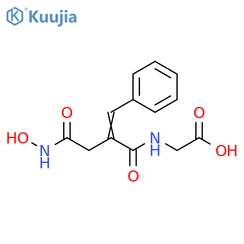 Glycine, N-[4-(hydroxyamino)-1,4-dioxo-2-(phenylmethylene)butyl]- structure