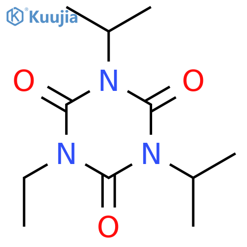 1,3,5-Triazine-2,4,6(1H,3H,5H)-trione, 1-ethyl-3,5-bis(1-methylethyl)- structure