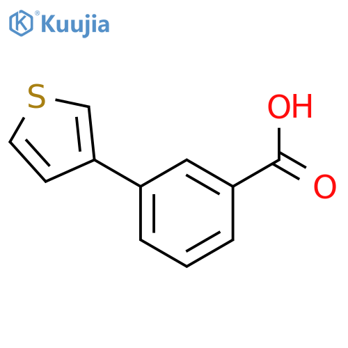3-(Thiophen-3-yl)benzoic acid structure