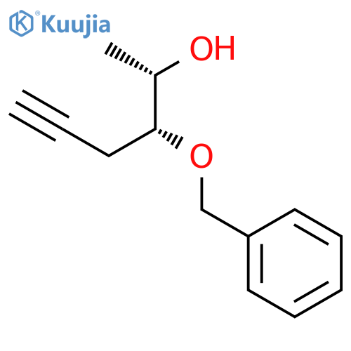 5-Hexyn-2-ol, 3-(phenylmethoxy)-, (2S,3R)- structure