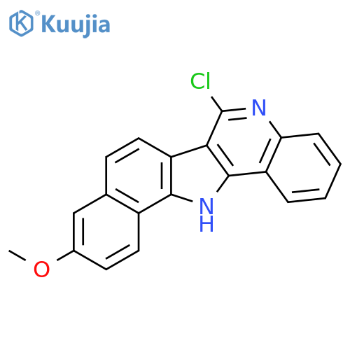 13H-Benz[6,7]indolo[3,2-c]quinoline, 6-chloro-10-methoxy- structure