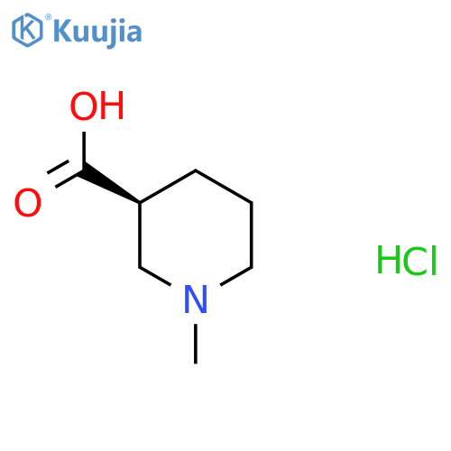 (3S)-1-methylpiperidine-3-carboxylic acid hydrochloride structure