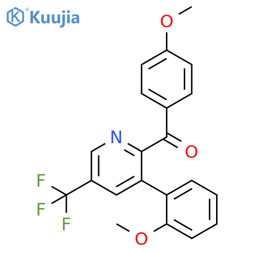 Methanone, (4-methoxyphenyl)[3-(2-methoxyphenyl)-5-(trifluoromethyl)-2-pyridinyl]- structure