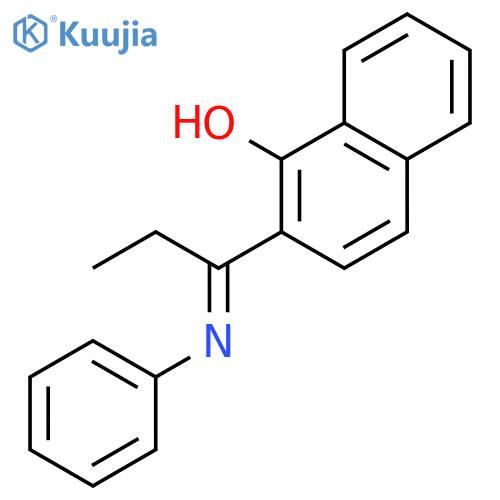 1-Naphthalenol, 2-[1-(phenylimino)propyl]- structure