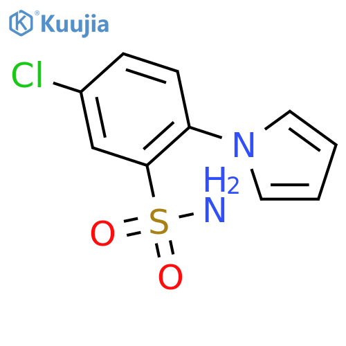 Benzenesulfonamide, 5-chloro-2-(1H-pyrrol-1-yl)- structure