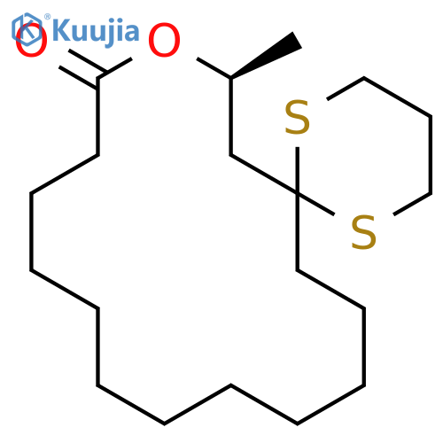 9-OXA-1,5-DITHIASPIRO[5.15]HENEICOSAN-10-ONE, 8-METHYL-, (8S)- structure