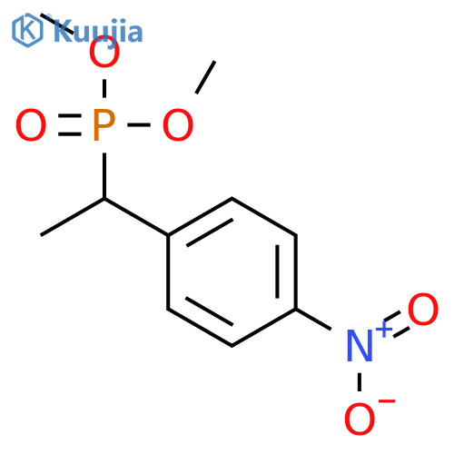 Phosphonic acid, [1-(4-nitrophenyl)ethyl]-, dimethyl ester structure