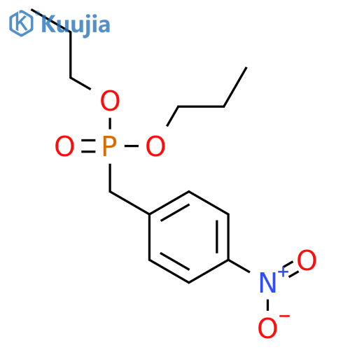 Phosphonic acid, [(4-nitrophenyl)methyl]-, dipropyl ester structure