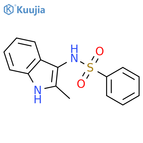 Benzenesulfonamide, N-(2-methyl-1H-indol-3-yl)- structure