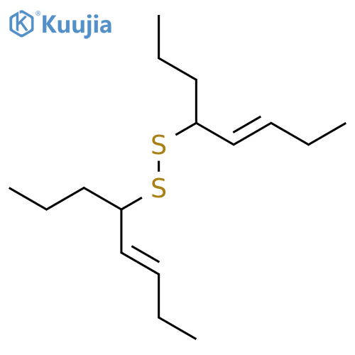Disulfide, bis[(2E)-1-propyl-2-pentenyl] structure