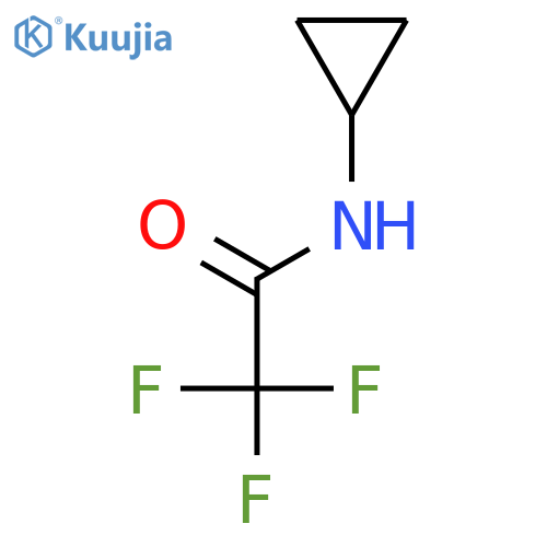 N-cyclopropyl-2,2,2-trifluoroacetamide structure