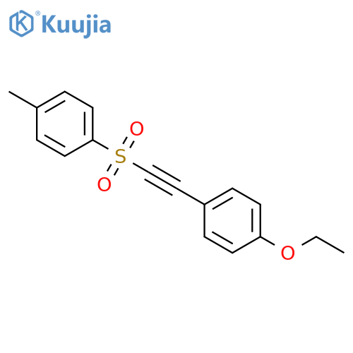 Benzene, 1-ethoxy-4-[[(4-methylphenyl)sulfonyl]ethynyl]- structure