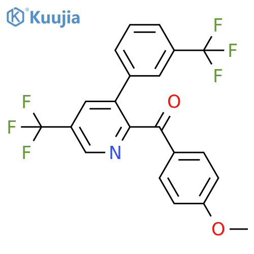 Methanone, (4-methoxyphenyl)[5-(trifluoromethyl)-3-[3-(trifluoromethyl)phenyl]-2-pyridinyl]- structure