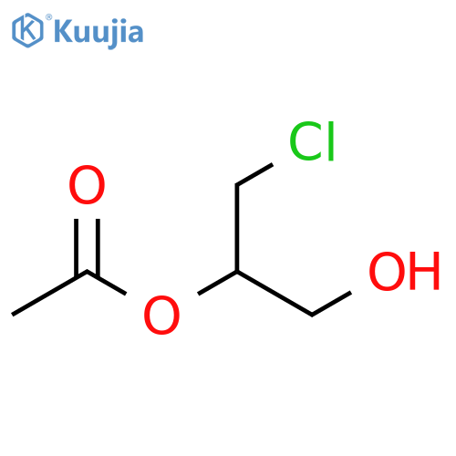 1,2-Propanediol, 3-chloro-, 2-acetate structure