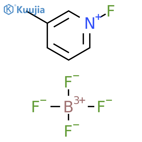 Pyridinium, 1-fluoro-3-methyl-, tetrafluoroborate(1-) (1:1) structure