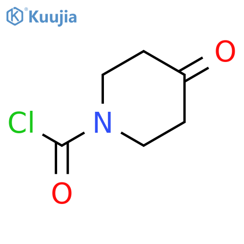 1-Piperidinecarbonyl chloride, 4-oxo- (9CI) structure