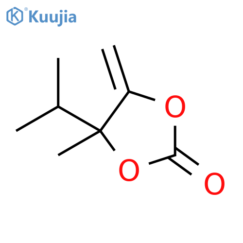 1,3-Dioxolan-2-one,4-methyl-5-methylene-4-(1-methylethyl)-(9CI) structure