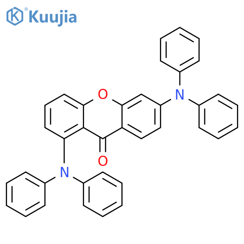 9H-Xanthen-9-one, 1,6-bis(diphenylamino)- structure