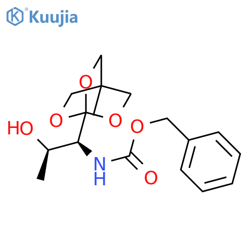 Carbamic acid,N-[(1S,2R)-2-hydroxy-1-(4-methyl-2,6,7-trioxabicyclo[2.2.2]oct-1-yl)propyl]-,phenylmethyl ester structure