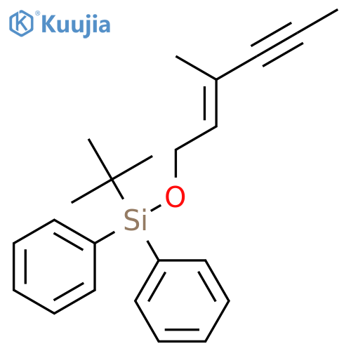 Silane, (1,1-dimethylethyl)[[(2E)-3-methyl-2-hexen-4-ynyl]oxy]diphenyl- structure