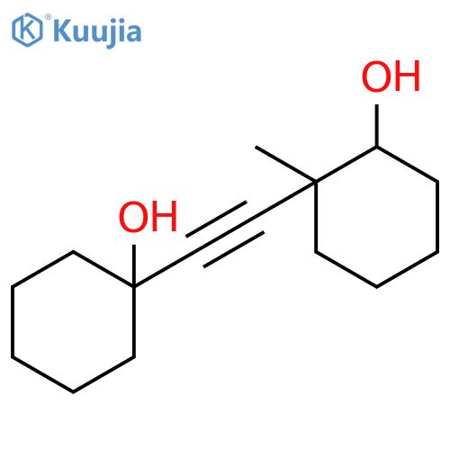 Cyclohexanol, 2-[(1-hydroxycyclohexyl)ethynyl]-2-methyl- structure