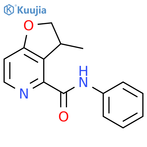 Furo[3,2-c]pyridine-4-carboxamide, 2,3-dihydro-3-methyl-N-phenyl- structure