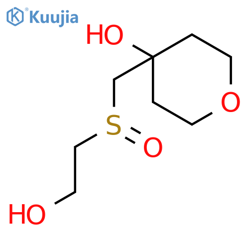 2H-Pyran-4-ol, tetrahydro-4-[[(2-hydroxyethyl)sulfinyl]methyl]- structure