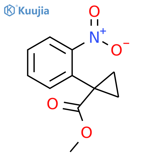 Methyl 1-(2-nitrophenyl)cyclopropane-1-carboxylate structure