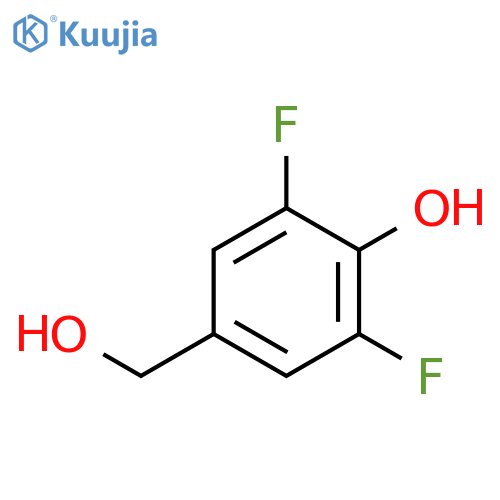 3,5-Difluoro-4-hydroxybenezenemethanol structure