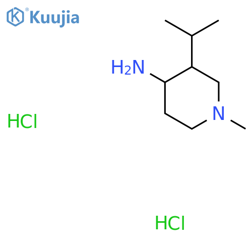 3-Isopropyl-1-methylpiperidin-4-amine dihydrochloride structure