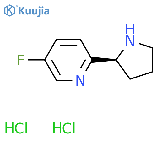 (S)-5-Fluoro-2-(pyrrolidin-2-yl)pyridine dihydrochloride structure