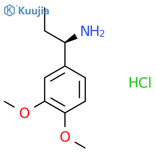 Benzenemethanamine, α-ethyl-3,4-dimethoxy-, hydrochloride (1:1), (αR)- structure