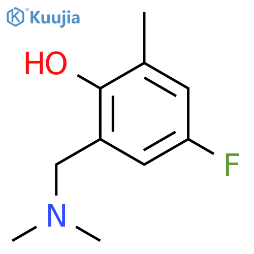 Phenol,2-[(dimethylamino)methyl]-4-fluoro-6-methyl- structure