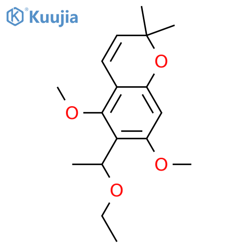 5,7-Dihydroxy-6-(1-hydroxyethyl)-2,2-dimethyl-2H-1-benzopyran; 5,7-Di-Me, 1'-Et ether structure