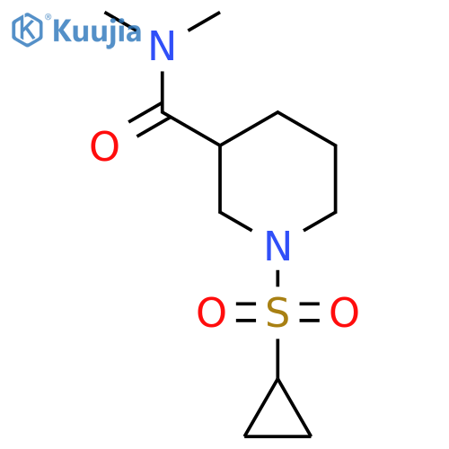 3-Piperidinecarboxamide, 1-(cyclopropylsulfonyl)-N,N-dimethyl- structure