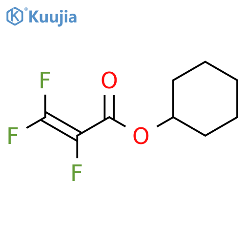 2-Propenoic acid, 2,3,3-trifluoro-, cyclohexyl ester structure