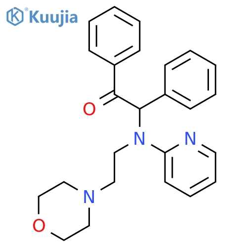 Ethanone, 2-[[2-(4-morpholinyl)ethyl]-2-pyridinylamino]-1,2-diphenyl- structure