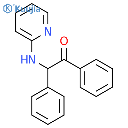 1,2-diphenyl-2-(pyridin-2-ylamino)ethanone structure