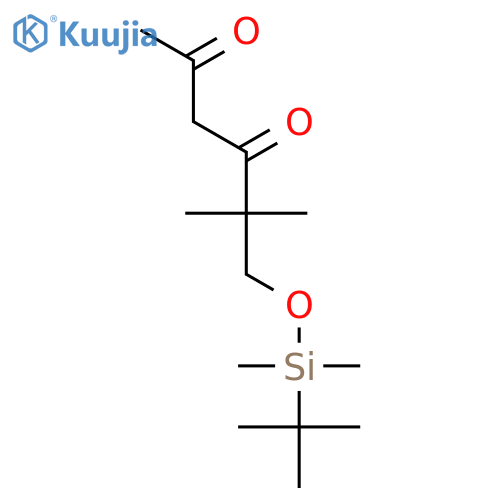 2,4-Hexanedione, 6-[[(1,1-dimethylethyl)dimethylsilyl]oxy]-5,5-dimethyl- structure