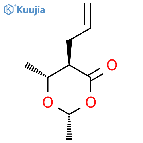 1,3-Dioxan-4-one, 2,6-dimethyl-5-(2-propenyl)-, (2R,5R,6R)-rel- structure