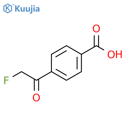 4-(2-fluoroacetyl)benzoic acid structure