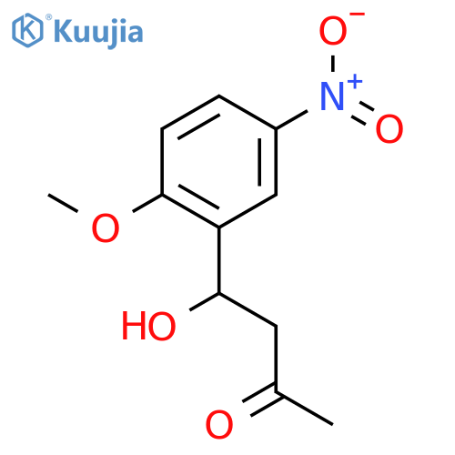 2-Butanone,4-hydroxy-4-(2-methoxy-5-nitrophenyl)- structure