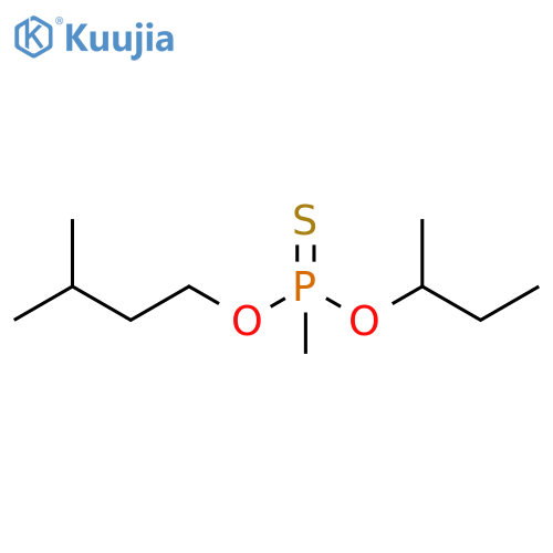 Phosphonothioic acid, methyl-, S-butyl O-(3-methylbutyl) ester (9CI) structure